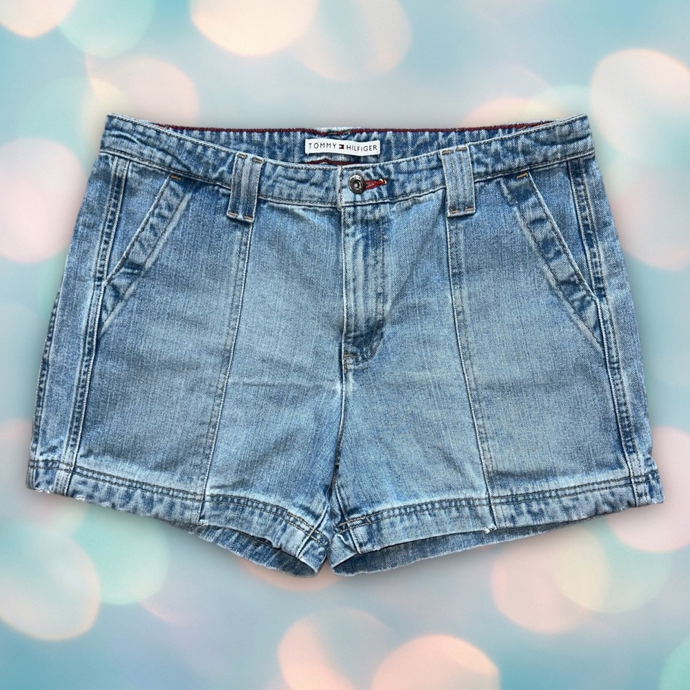 Tommy Hilfiger Women’s Denim Mid-Rise Jean Shorts Size 12